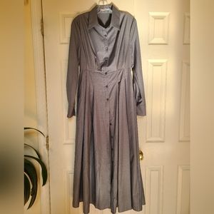 NWOT AEL AmyEnjoyLife Medium Shirtdress Gray